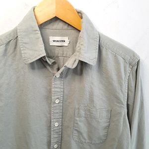 Taylor Stitch "Military green Hemp shirt"